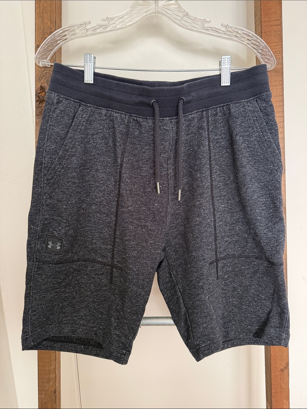 Under Armour Men's Dark Charcoal Athletic Drawstring Shorts